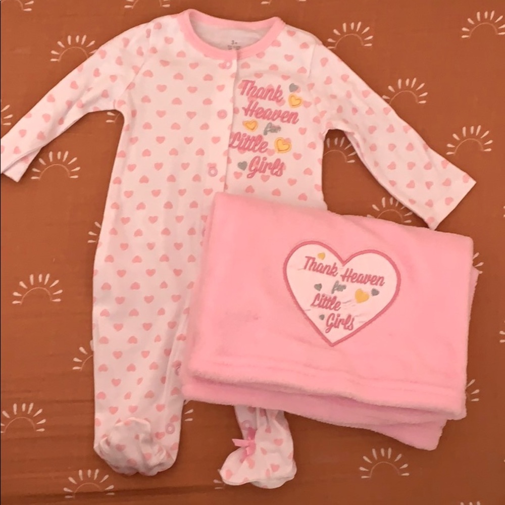 Pjs and blanket bundle